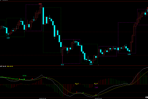 期货周期框指标,自动画12周期高低点框,红绿标多空,趋势边界明,源码免费领!